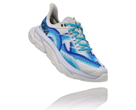 Hoka One One Clifton Edge Geometric - Adidasi Training Dama Albastri / Albastri Flori | RO-bOZLLax